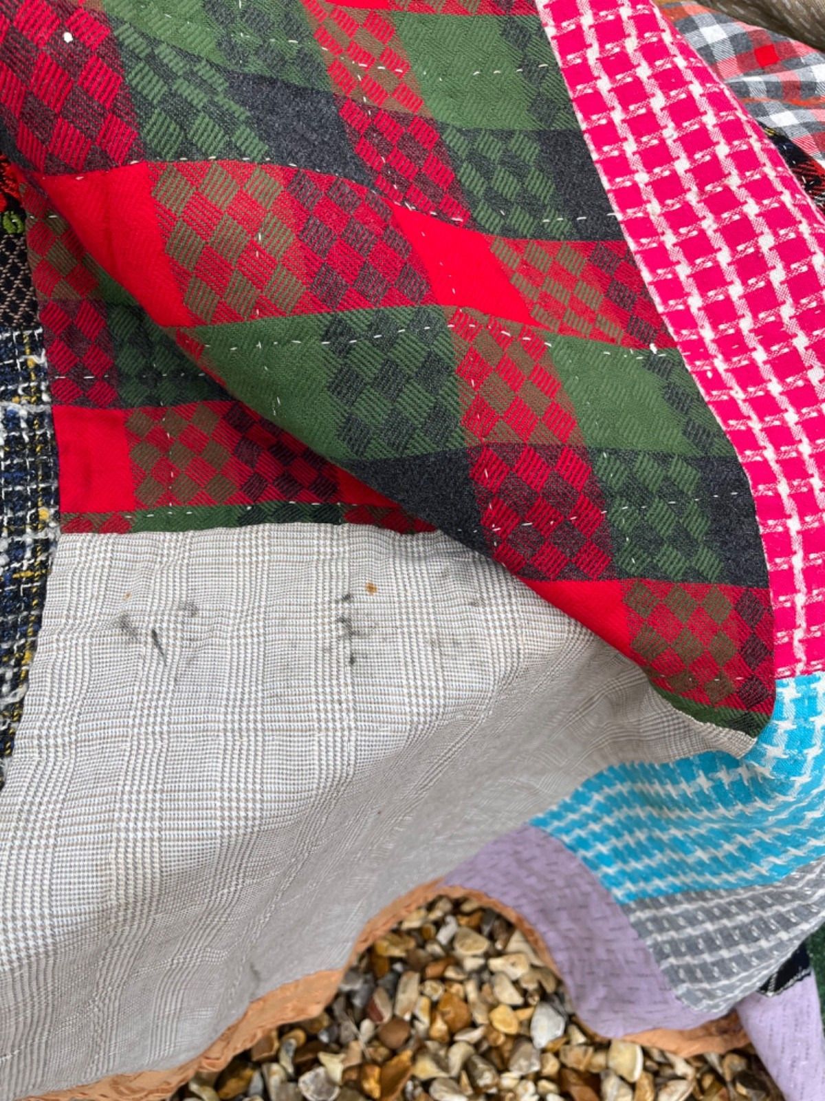 Vintage Patchwork Quilt Handmade Circa 1950’s Colourful photo buy