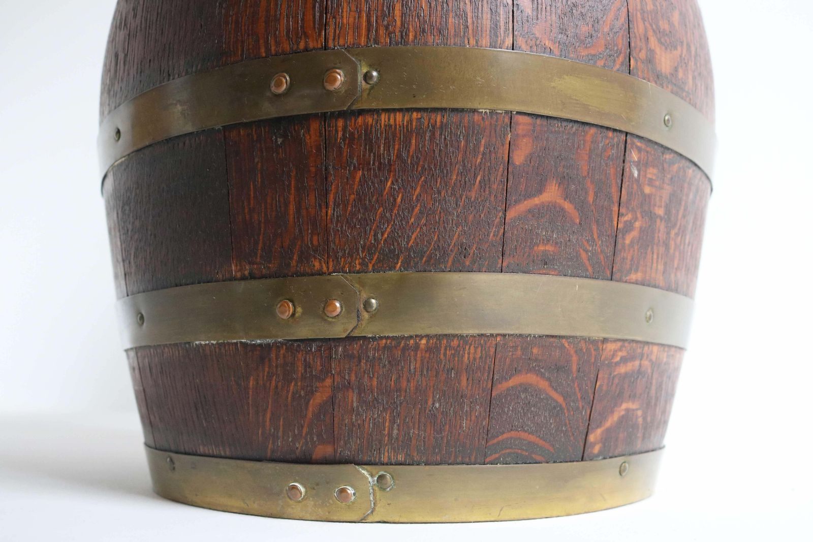 Woonaccessoires Antiek Frans Koperen En Eikenhouten Kruik, Wijnkan / Paraplubak, 1900, Hal photo