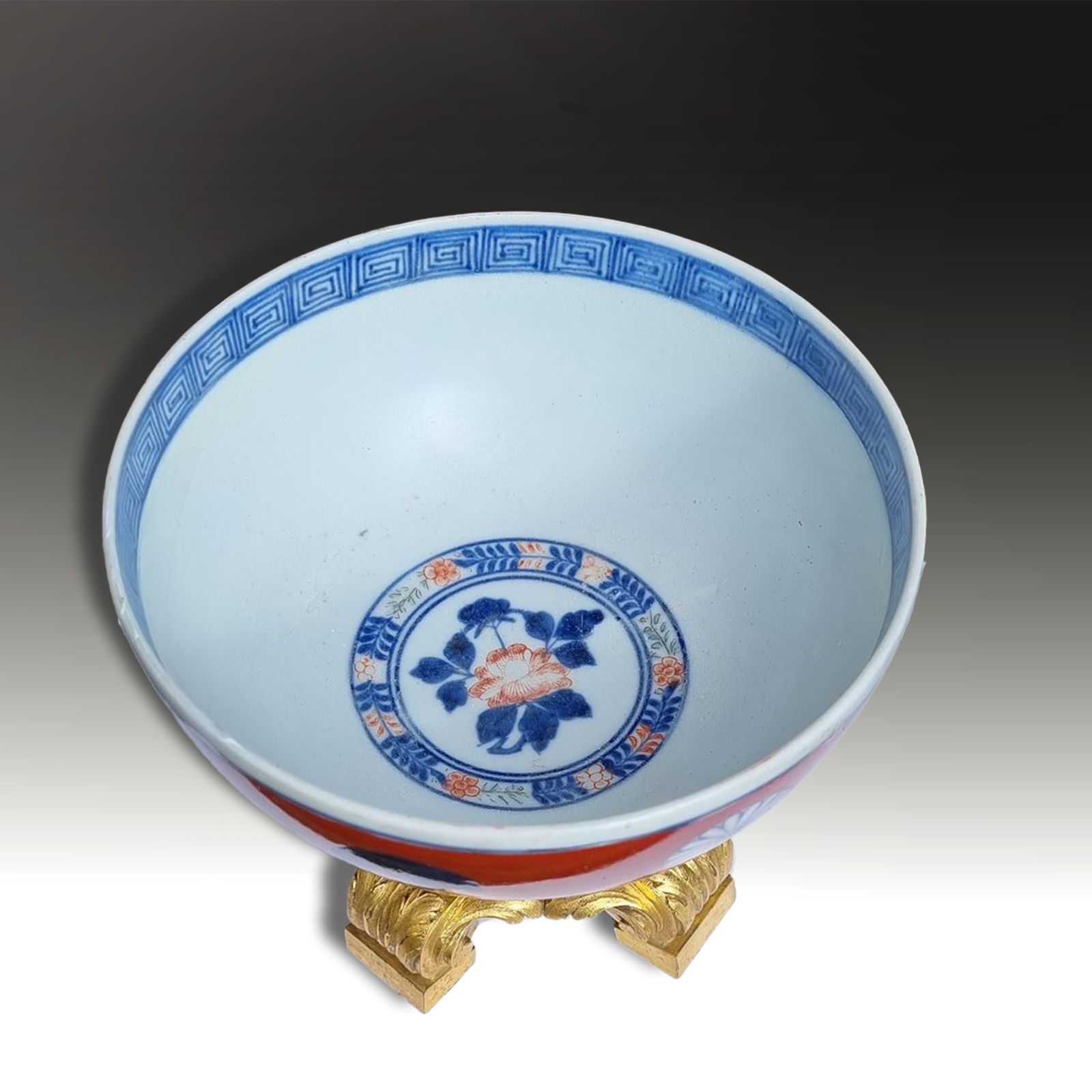 18th Century Chinese Imari Bowl Ormolu Mounted French Louis XVI  Exceptional photo 3832.0