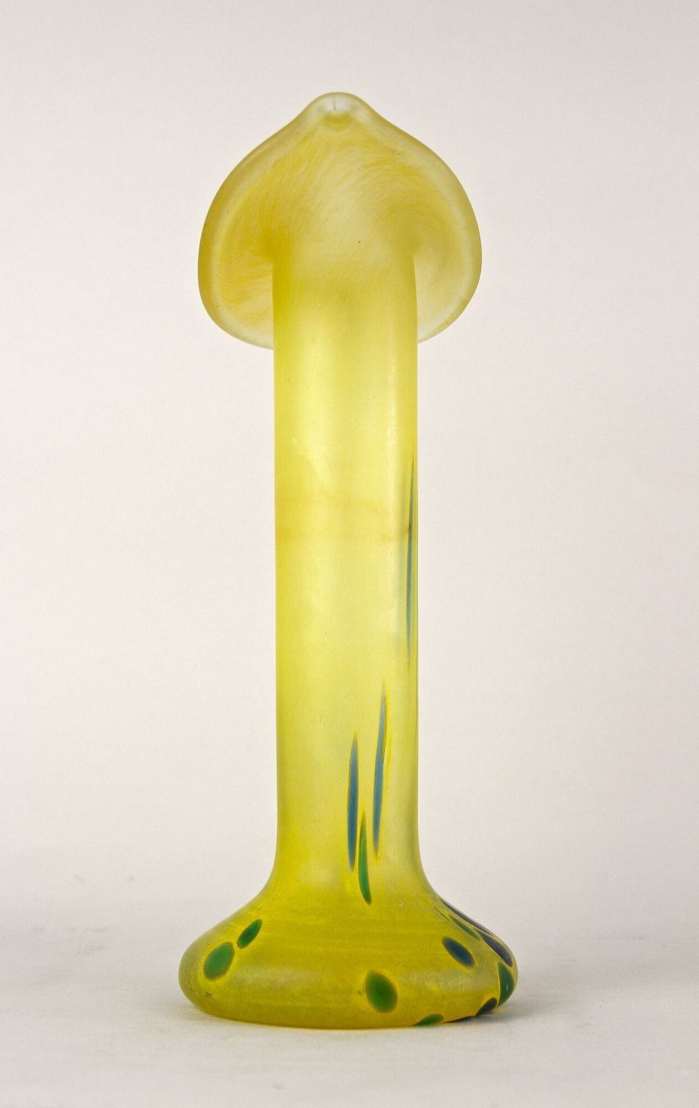 photo furniture 20th Century Yellow Art Nouveau Vase, Bohemian Glass, Cz Ca. 1910