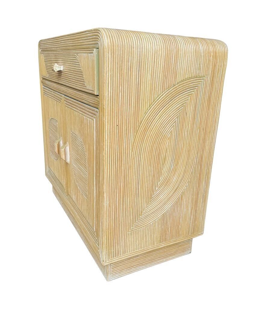 photo buy An Italian 1970s Pencil Reed Bamboo Cabinet By Vivai Del Sud