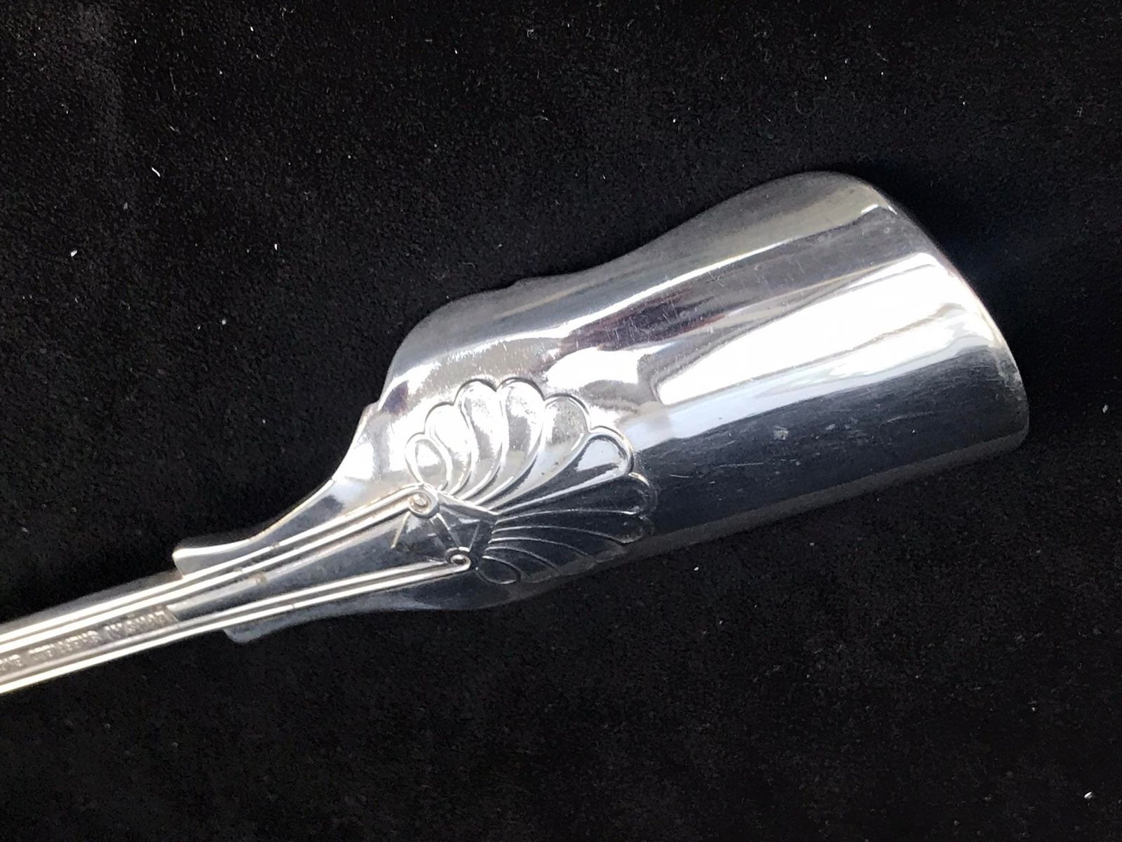 Antique Silver Plated Stilton Cheese Scoop: English Flatware, 1900s Collector Gift photo 123.0