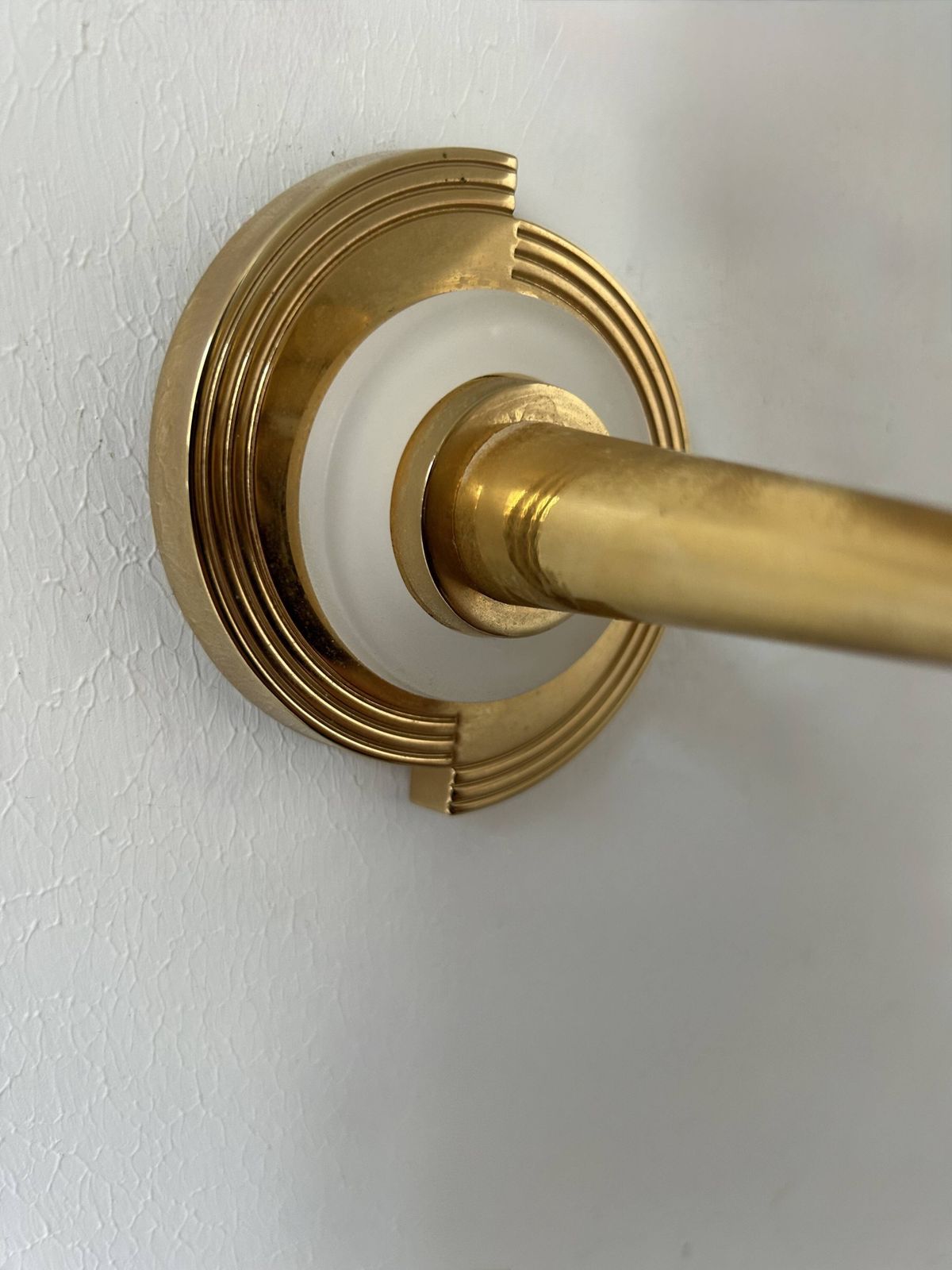 Pair Of Vintage Wall Lights, Brass And Opaline, France, 1980 photo vinterior