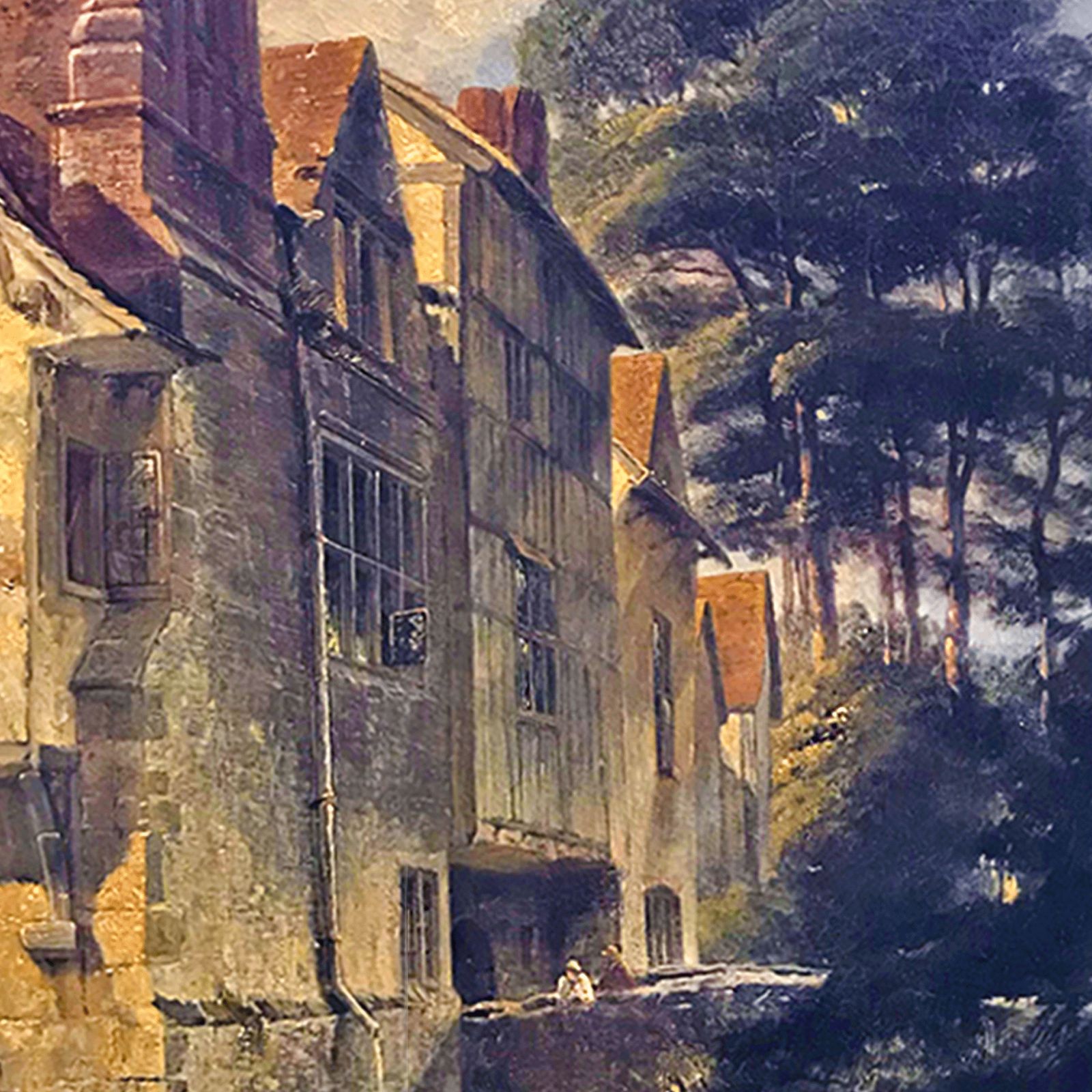 Charles Tattershall Dodd (British, 1815 1878) Ightham Moat, Kent. Oil On Canvas photo for sale