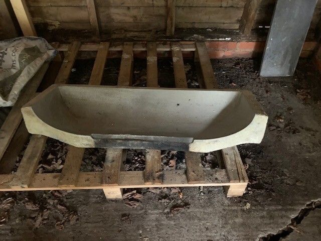 Original Circa 1900 Heavy Stone (York?) Fire Place Surround & Hearth Dismantled photo vinterior
