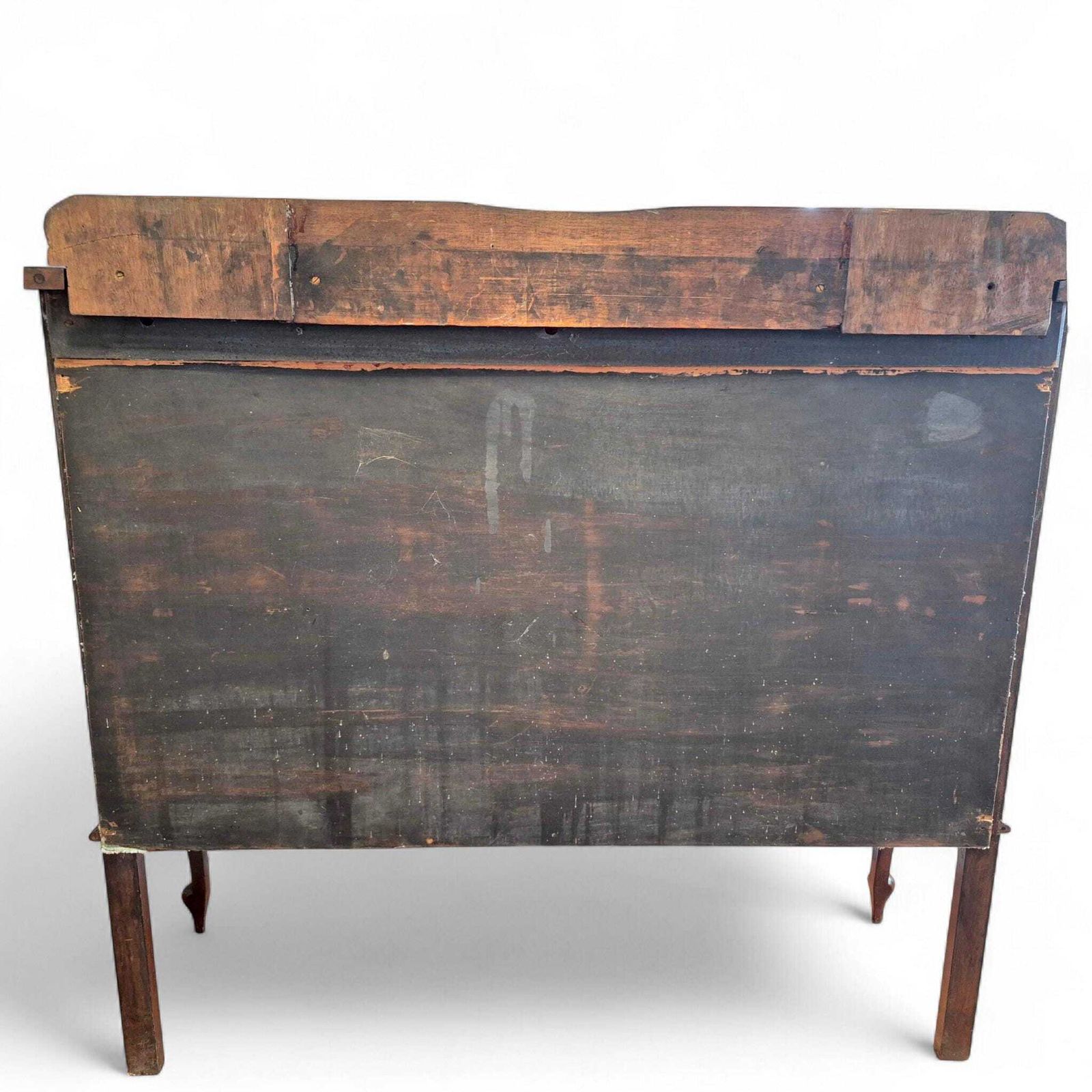 Vintage Chippendale Style Narrow Mahogany Display Cabinet – Early 20th Century Lockable Cupboard photo 485.0