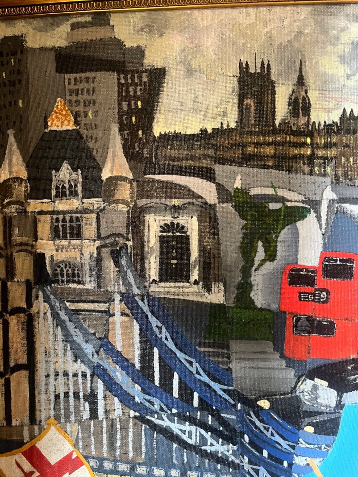 Large Oil Painting ‘The Spirit Of London’ Original & Vibrant Work photo buy