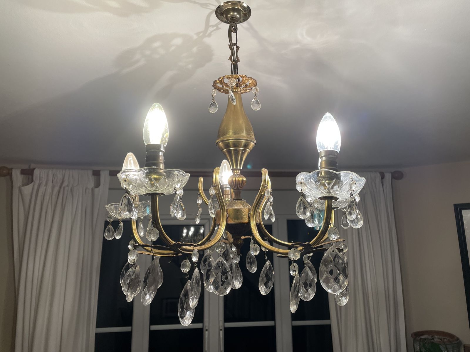 19th Century French Crystal Chandelier photo Lighting