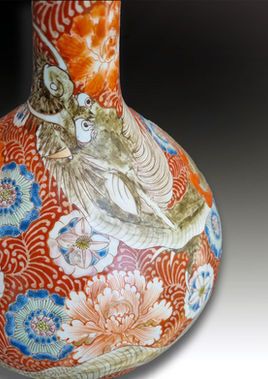 Pair Of Large Late Edo Period Lidded Vases By Hichozan Shinpo photo Home Decor