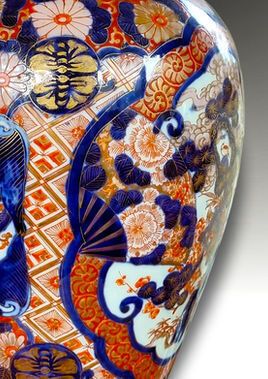 Early Fukagawa Early Meiji Period Large Vase Circa 1875 photo 1400.0