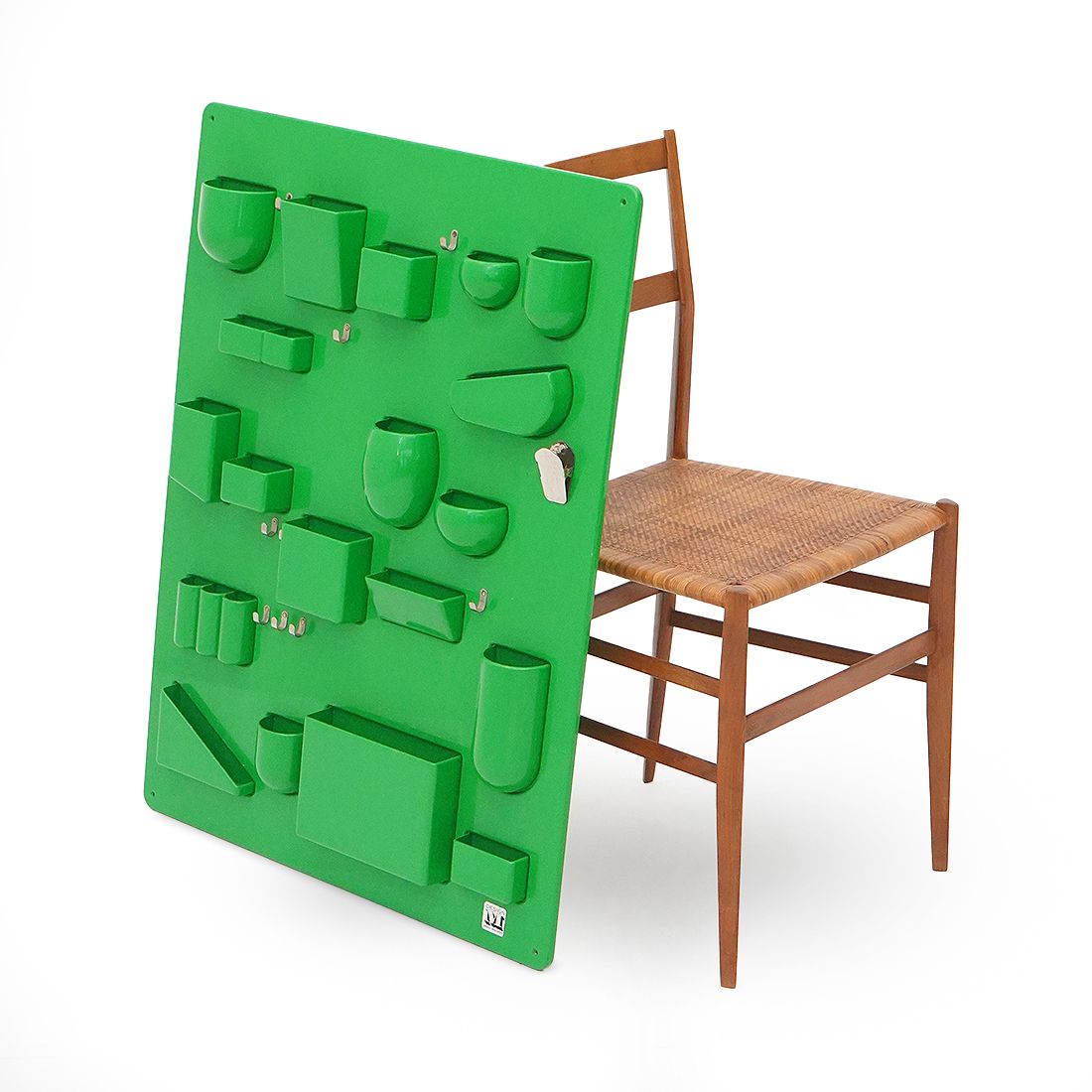 photo vinterior Green “Utensilo” Wall Organizer By Dorothee Becker Maurer For Design M, 1970s