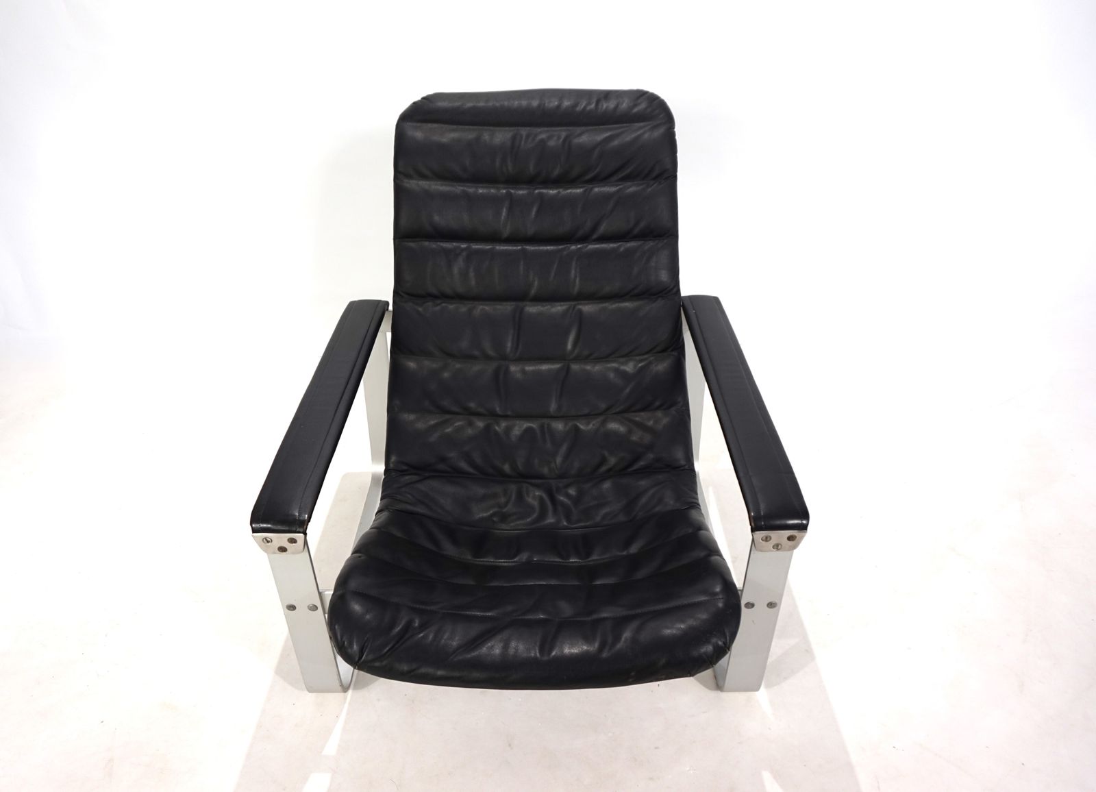 Asko Pulkka Leather Lounge Chair By Ilmari Lappalainen, 1960 photo buy