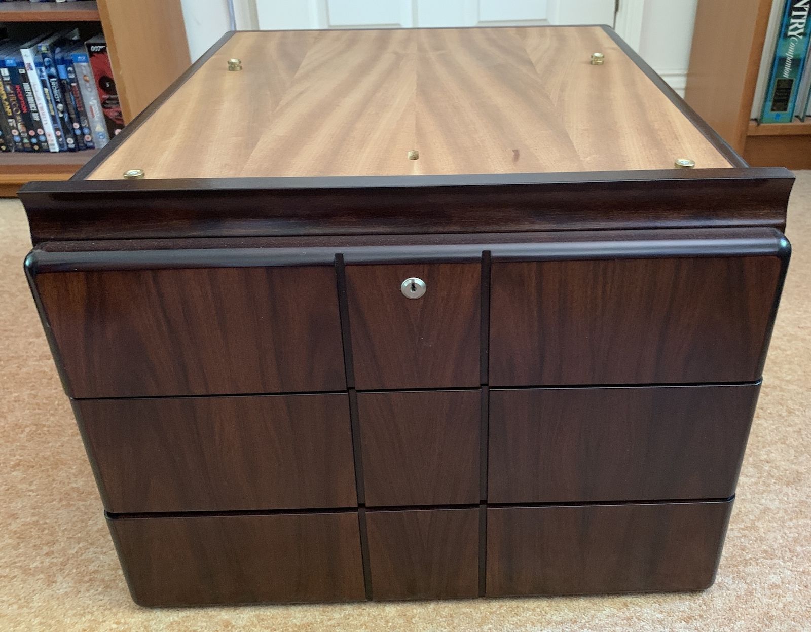 Danish L Shape Executive Desk In Rosewood By Dyrlund photo vinterior