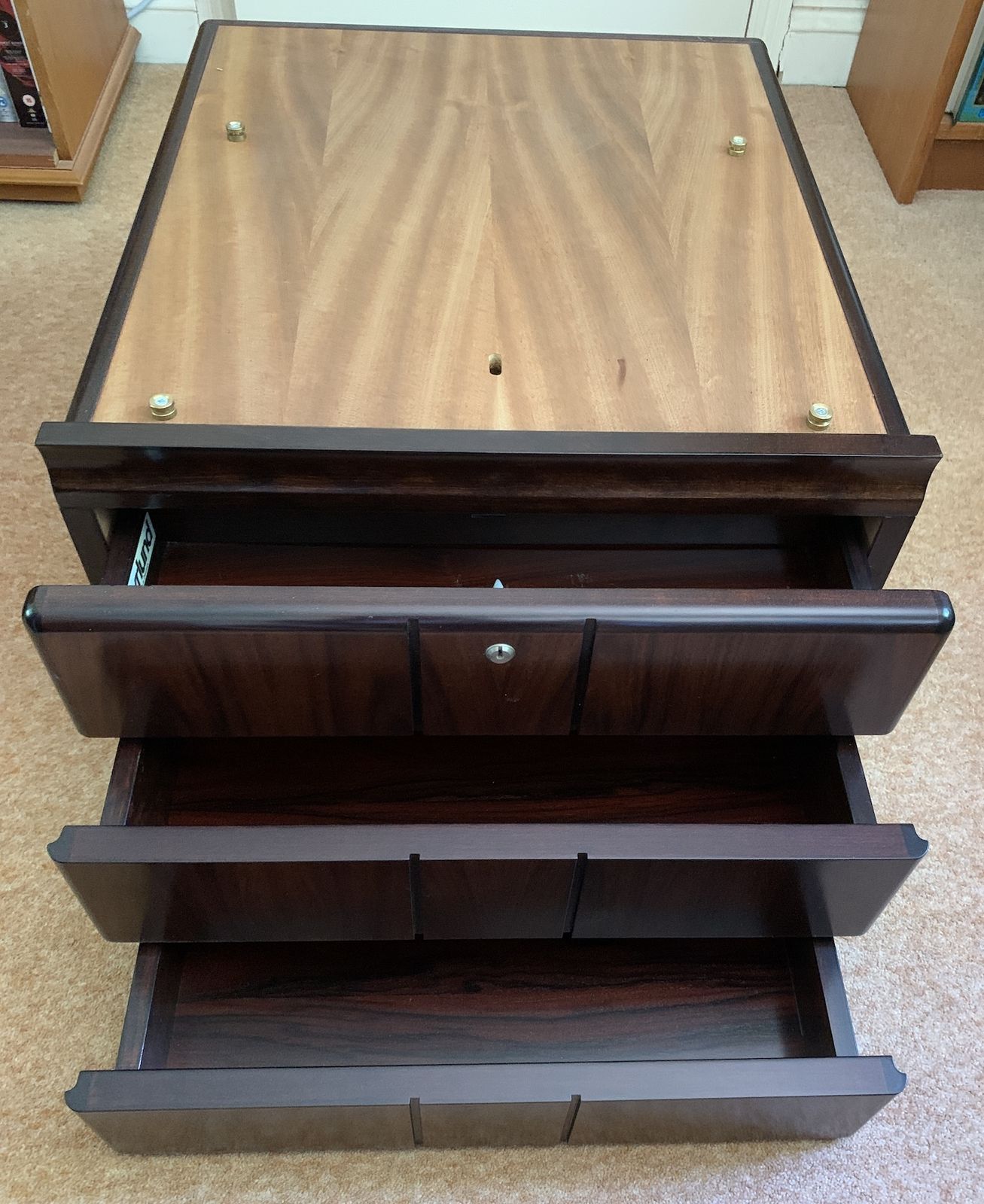 Danish L Shape Executive Desk In Rosewood By Dyrlund photo buy