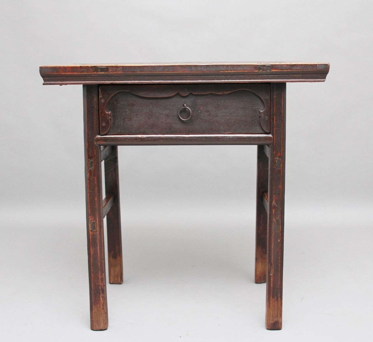 19th Century Chinese Elm Side Table photo for sale