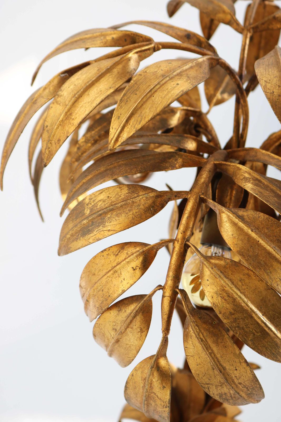 Stunning Gilt Palm Tree Table Lamp By Hans Kögl, 1970s Design Hollywood Regency photo 2517.0