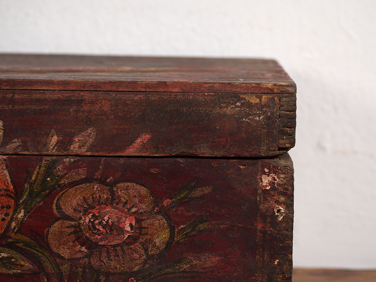 Antique Chinese Box With Decoration Of Pomegranates And Flowers (C.1900) #7 photo 390.0