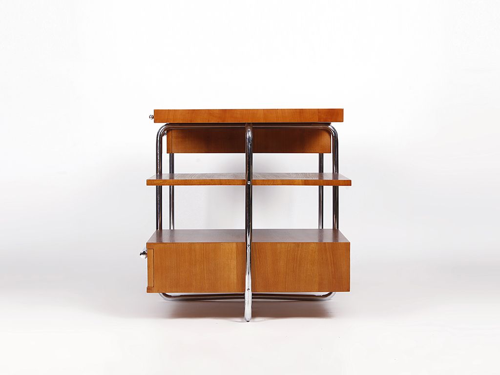 Rare Executive Tubular Steel Desk By Mücke Melder, 1930s photo vintage