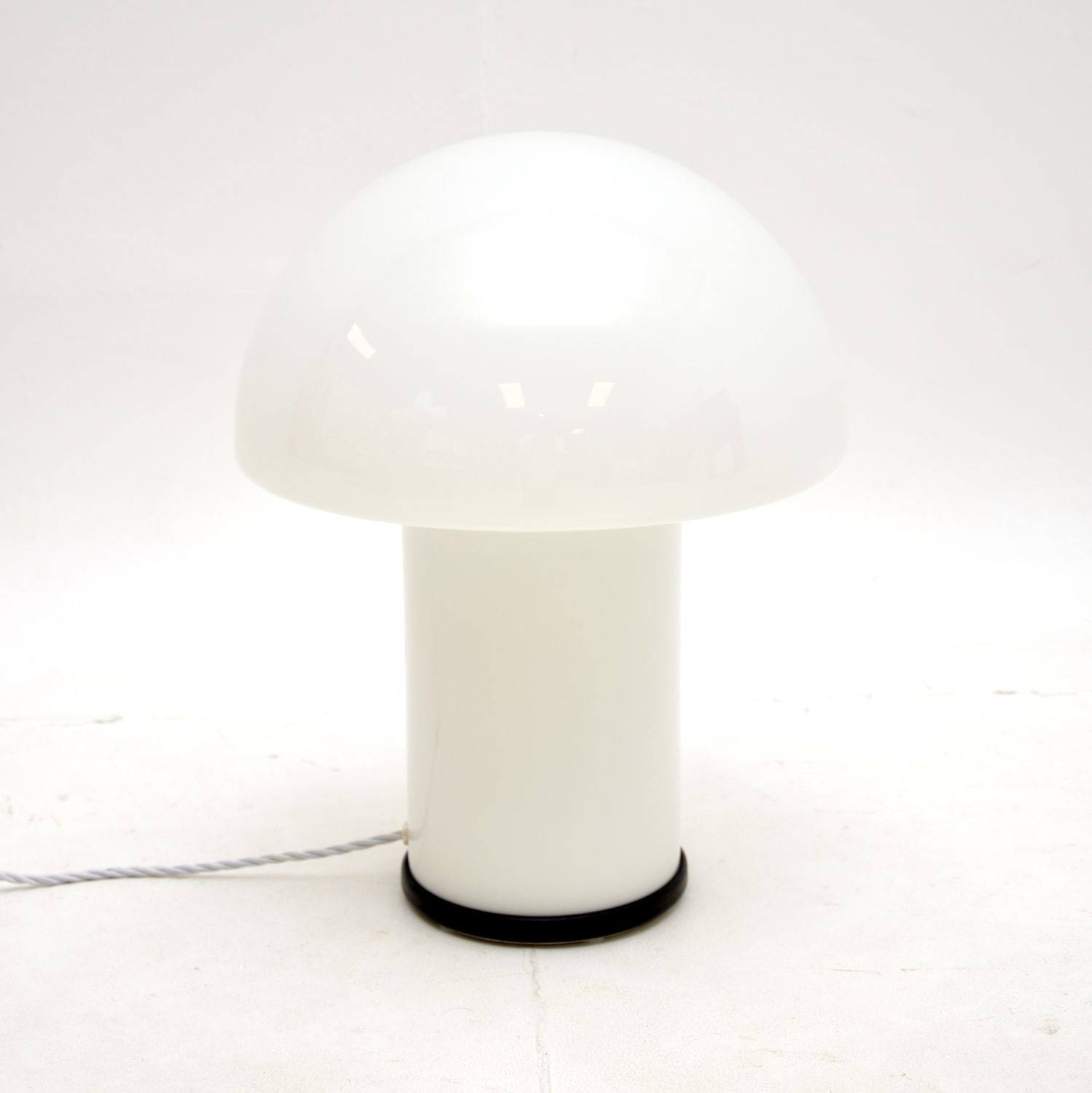 Vintage Italian Murano Glass Mushroom Lamp By Peil And Putzler