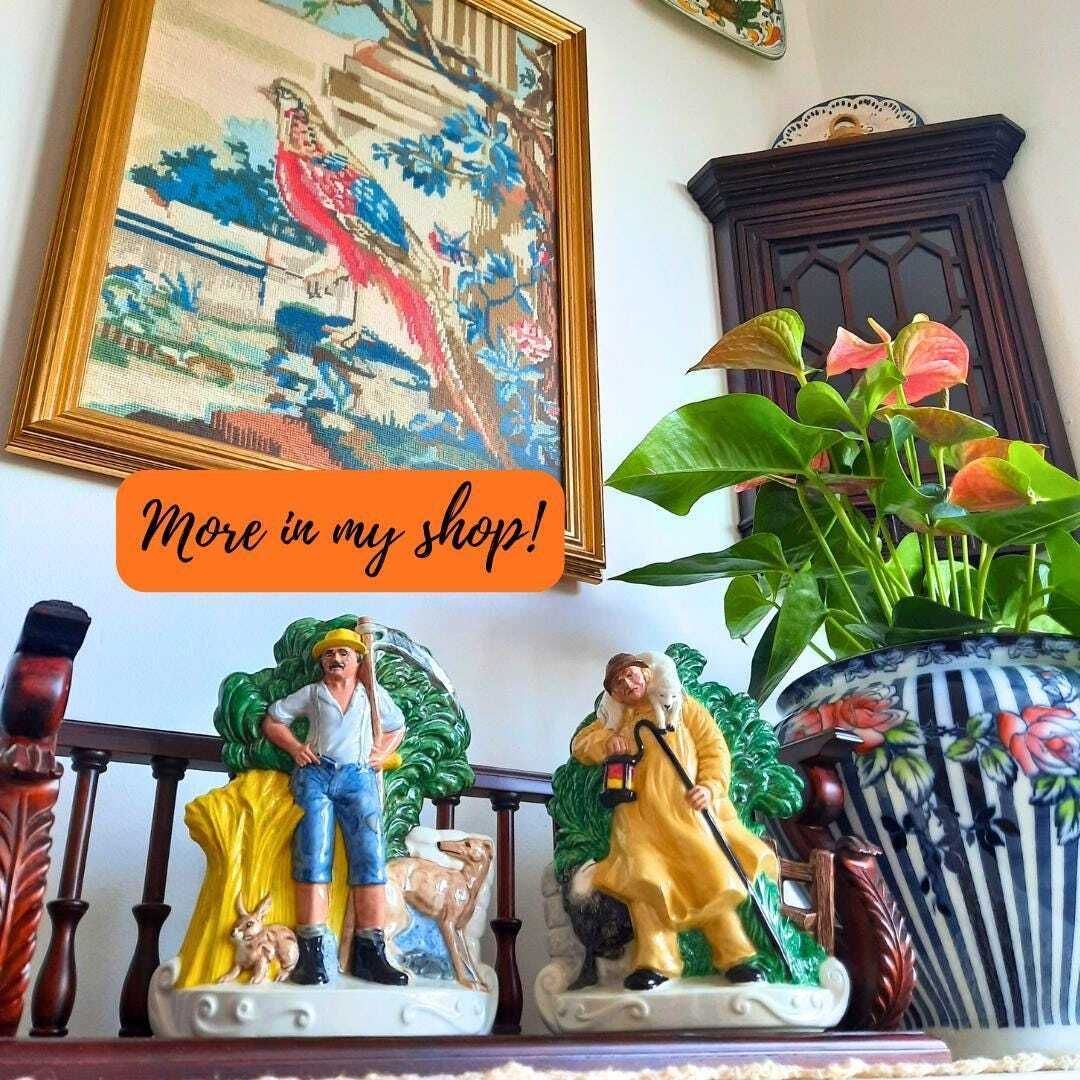 Vintage Mason's Ironstone Staffordshire Flatback Wall Plaques Or Fireplace Ornaments Spring And Autu,M Made In England photo Art