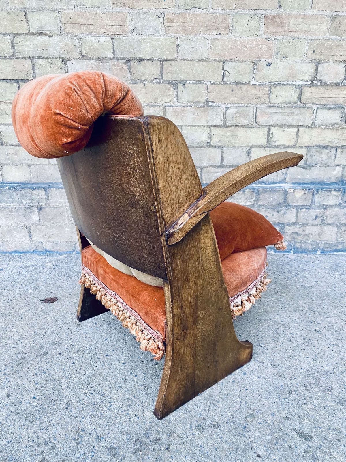 A Liberty & Co. Upholstered Low Chair By William Birch & Co. photo 265.0
