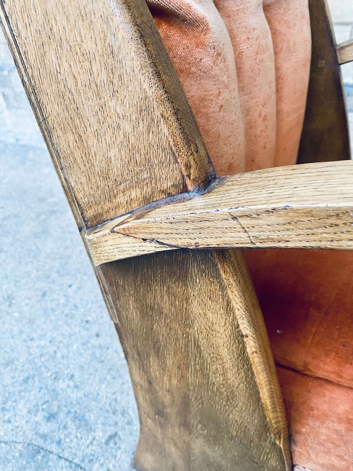 A Liberty & Co. Upholstered Low Chair By William Birch & Co. photo vinterior
