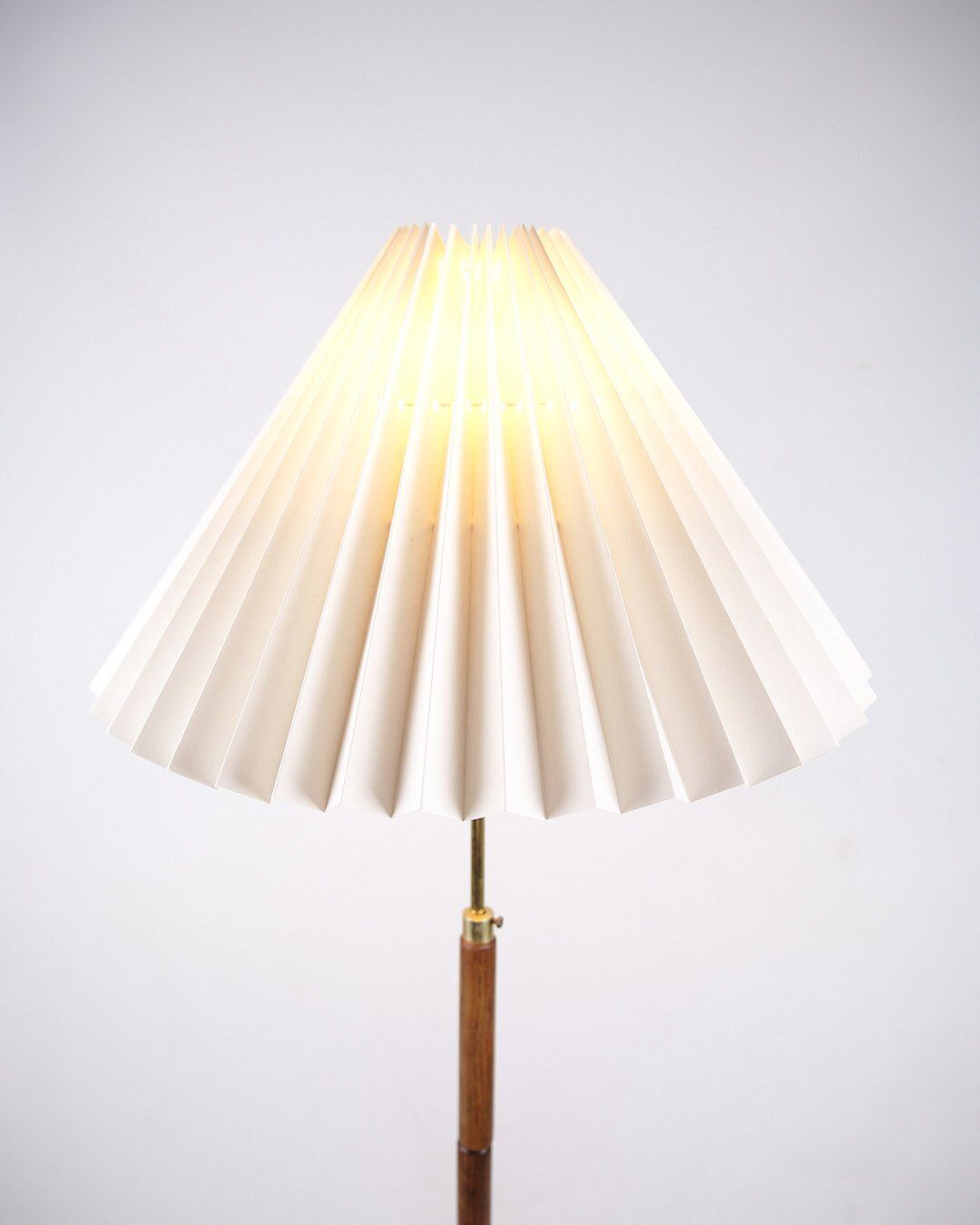 Floor Lamp   Teak   Pleated Shade   Danish Design   1960s photo furniture