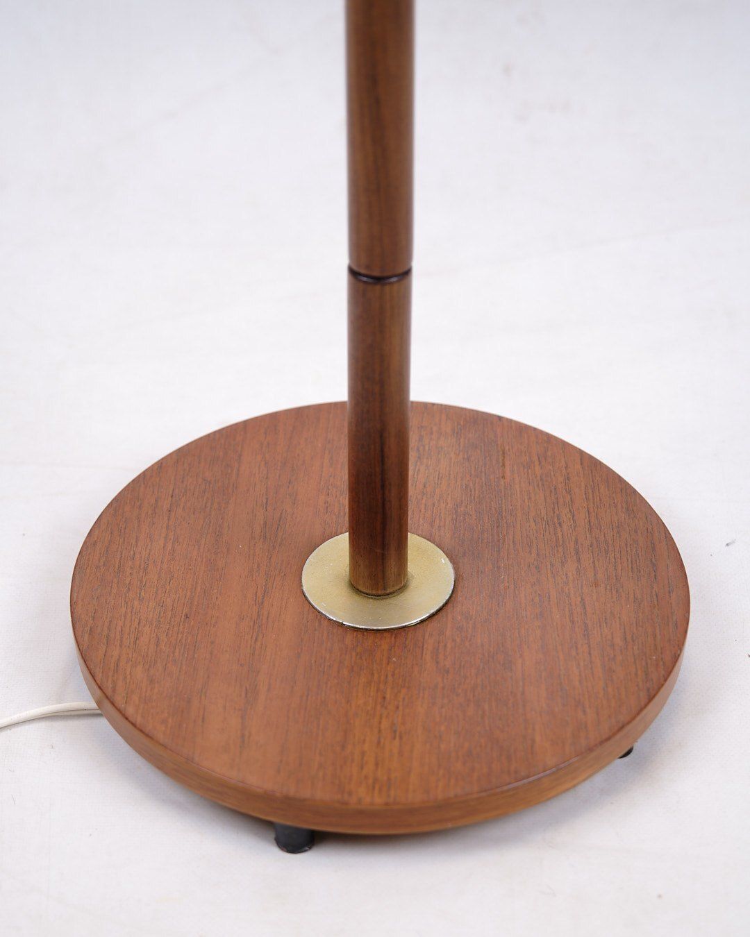 Floor Lamp   Teak   Pleated Shade   Danish Design   1960s photo vinterior