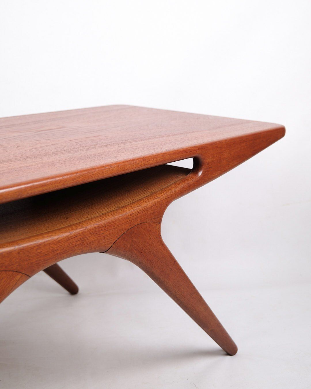 Coffee Table   Model "Smilet"   Teak   Johannes Andersen   Cfc Silkeborg   1960s photo furniture