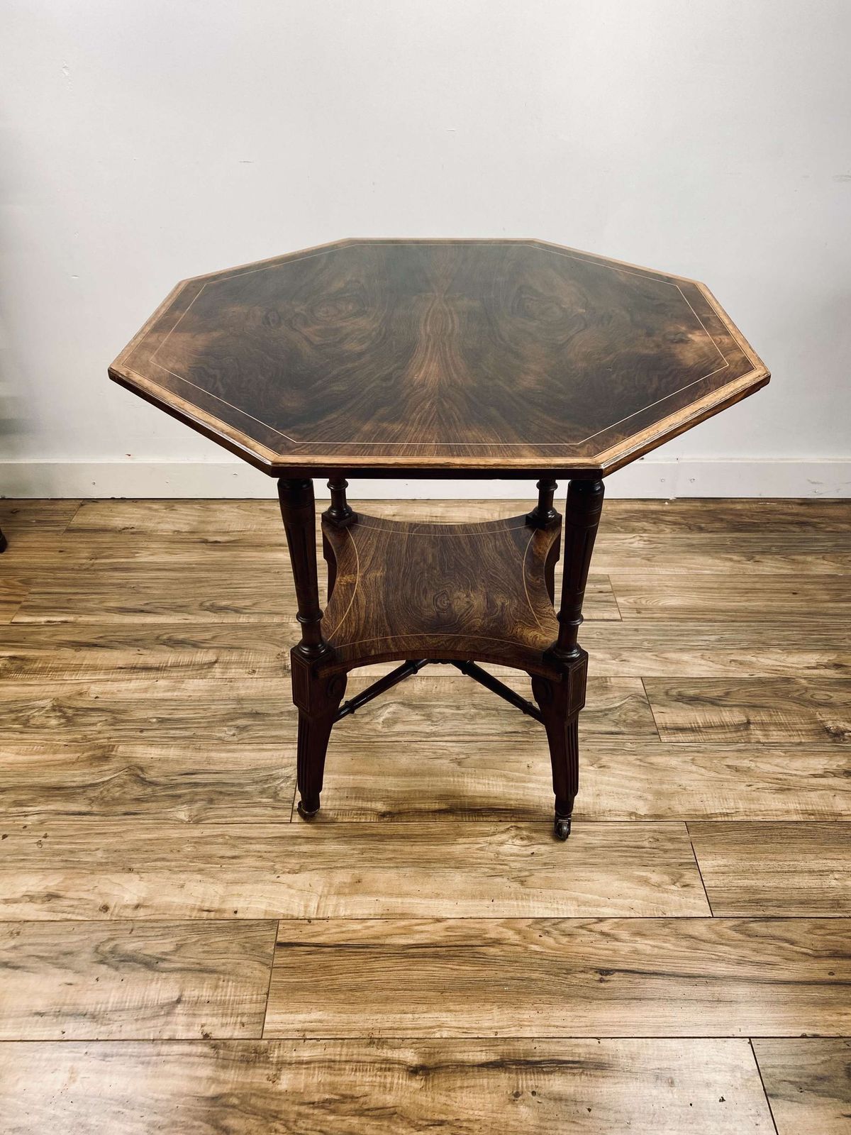 Aesthetic Movement Inlaid Rosewood Occasional Table. photo furniture