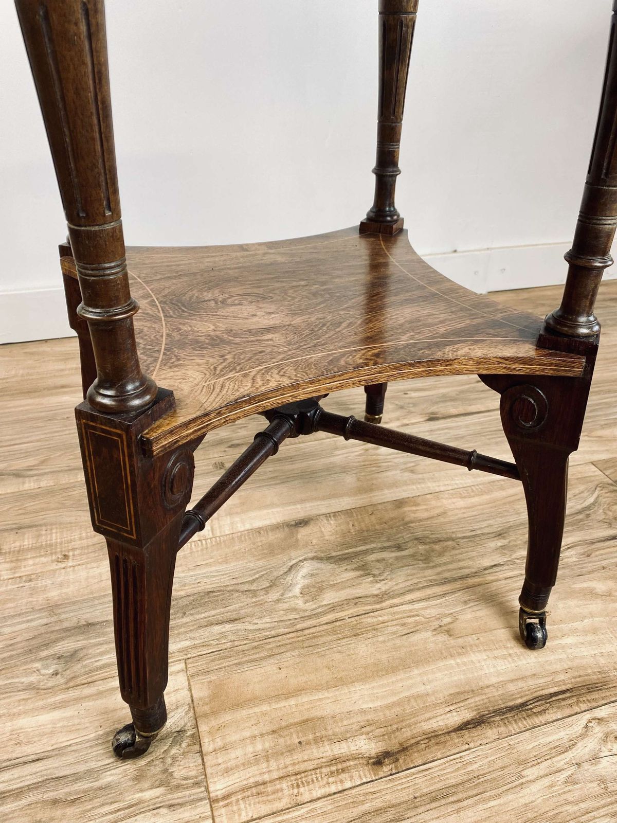 Aesthetic Movement Inlaid Rosewood Occasional Table. photo vintage