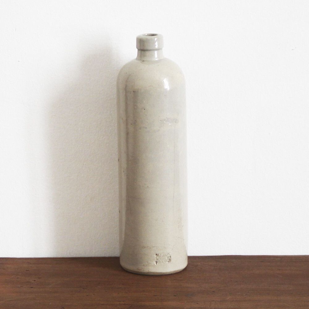 Vintage French Stoneware Bottle Stamped Made In France