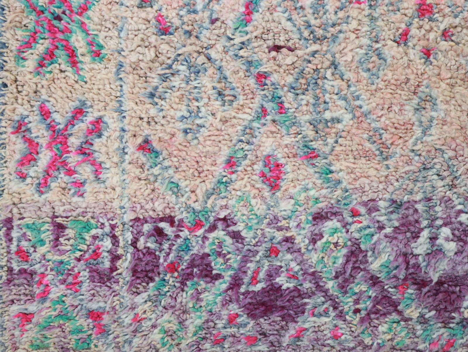 Tazerzit Vintage Moroccan Rug 6'1" X9'4" photo Textiles