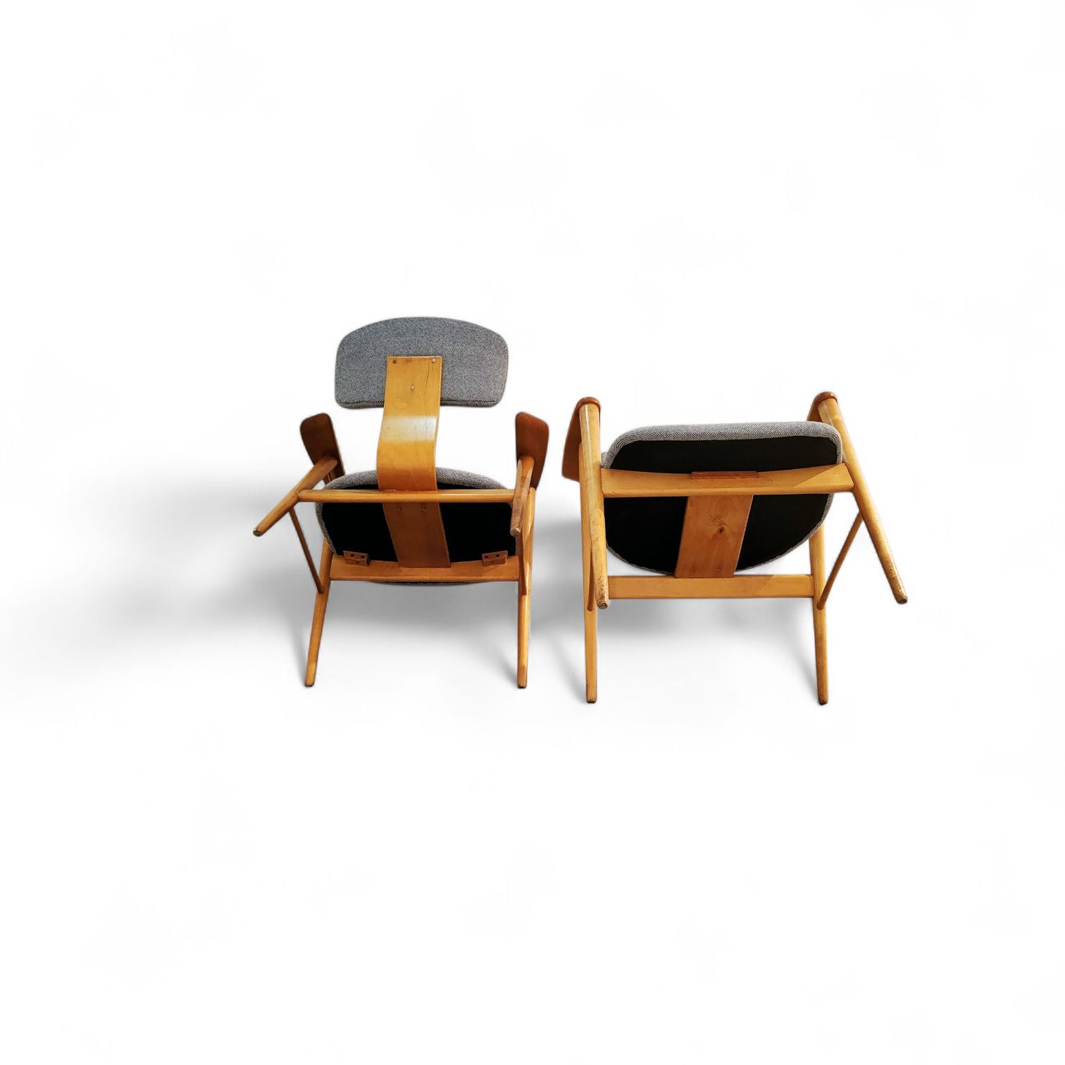 Mid Century Modern Lounge Chair Fb14 By Cees Braakman For Pastoe 1955, Set Of 2 photo vintage
