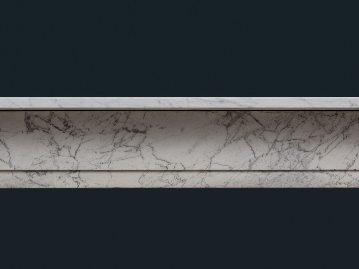 Regency Carrara Marble Fireplace Surround photo Home Fixtures