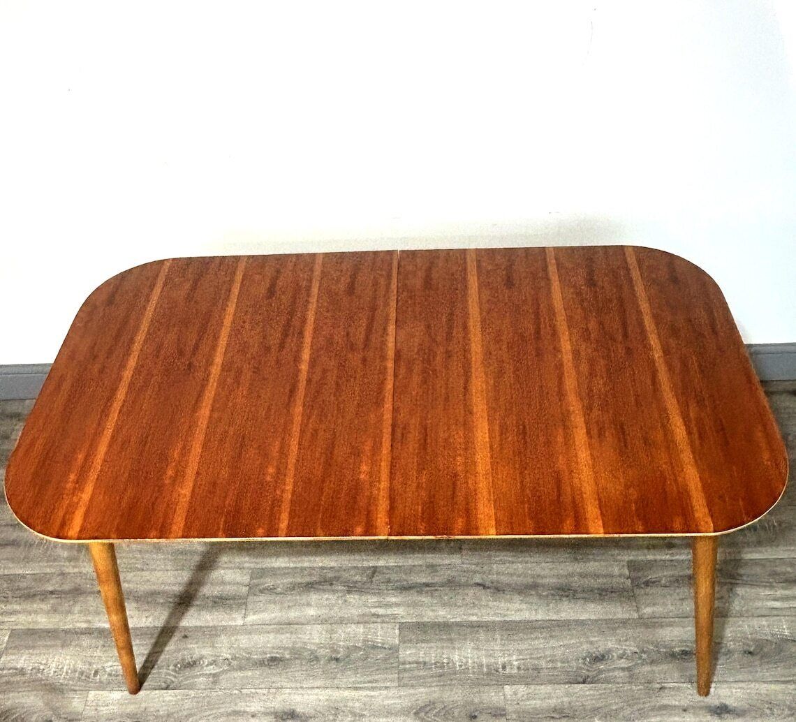 Fabulous Mid Century 1950's Extending Dining Table Heals For Jason Chairs Scarce photo furniture