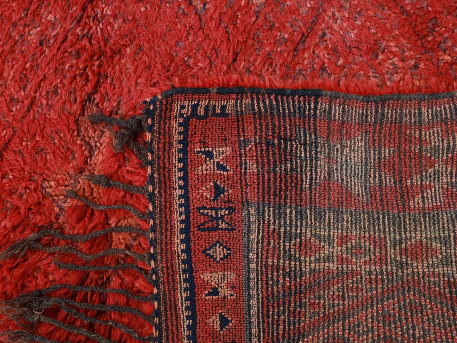 1880.0 Ayyur Vintage Moroccan Rug 6'8" X9'8" photo