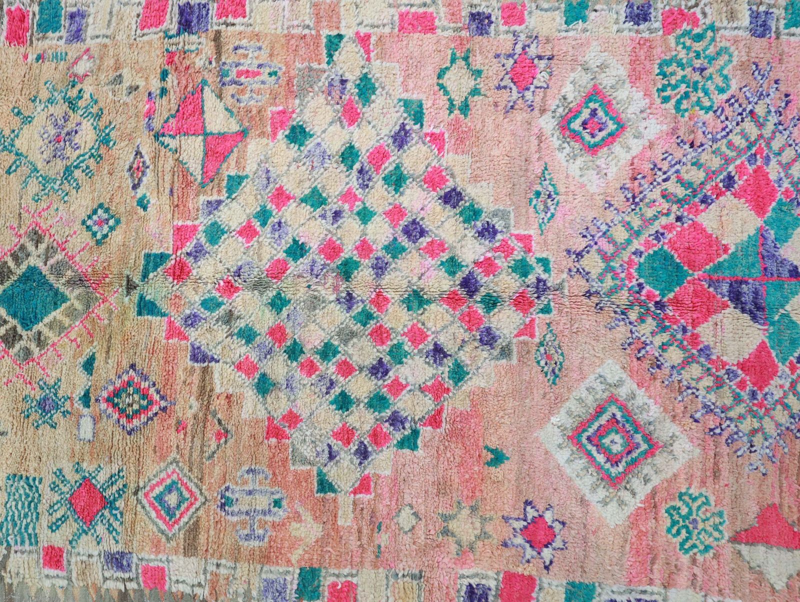 Heba Vintage Moroccan Rug 6'4" X11'6" photo furniture