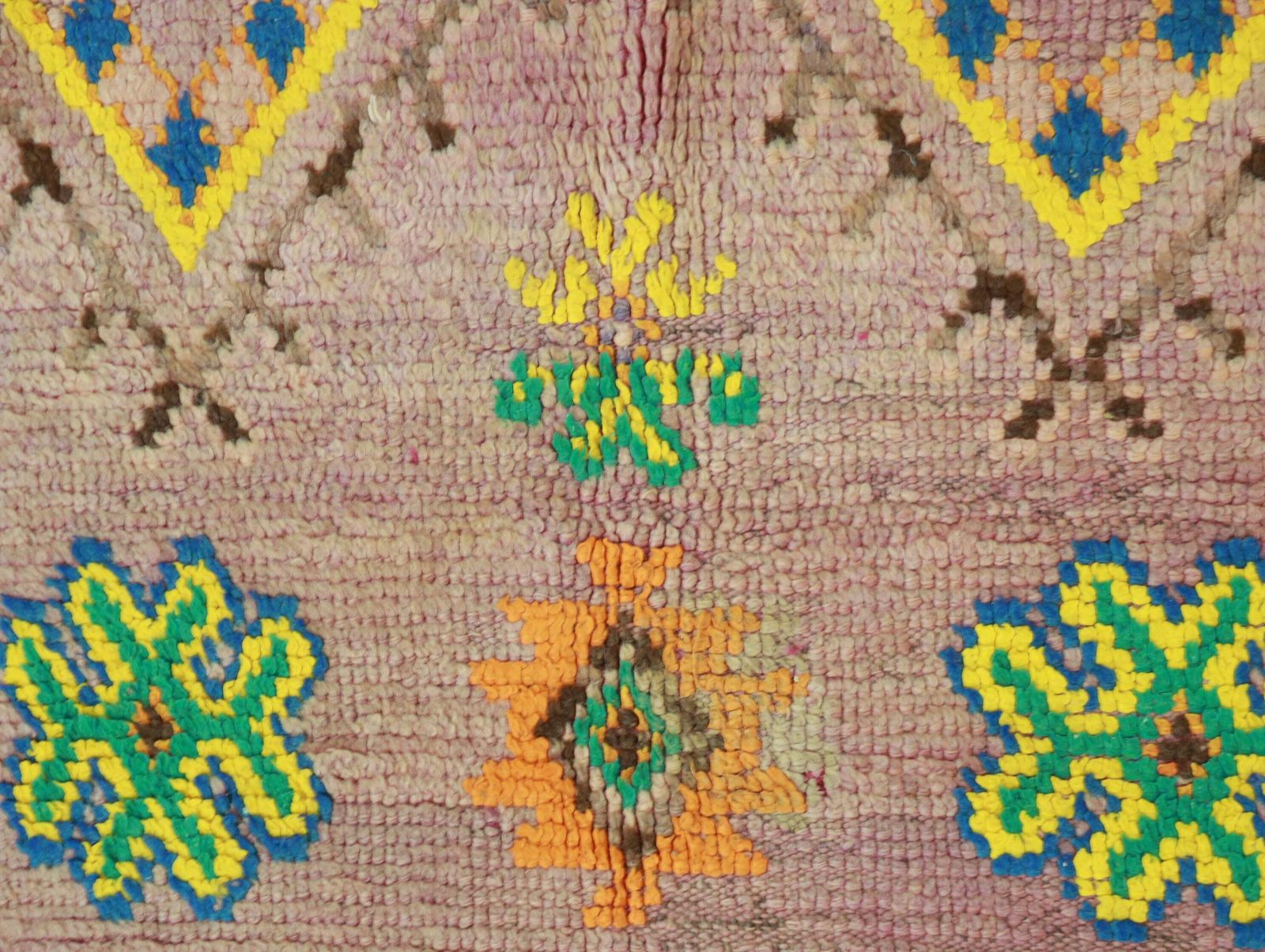 Tililla Vintage Moroccan Rug 4'6" X10'3" photo Textiles