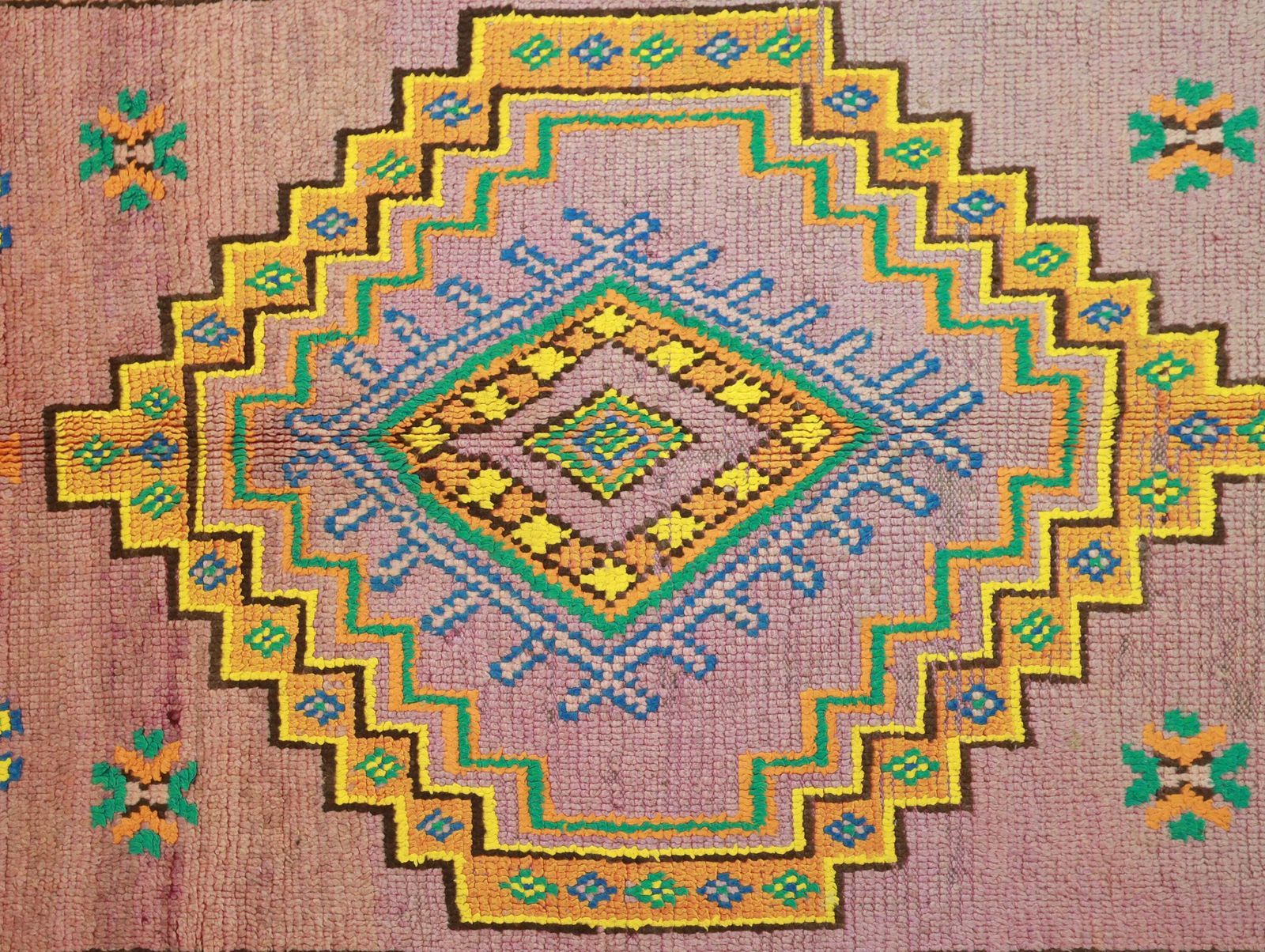 Tililla Vintage Moroccan Rug 4'6" X10'3" photo vinterior