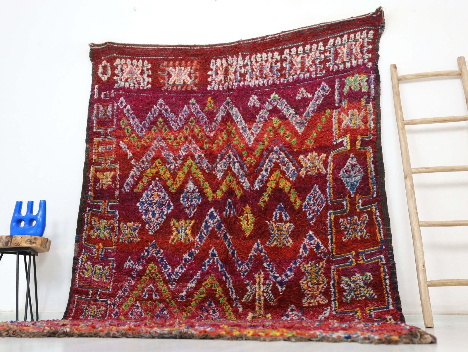 Tanirt Vintage Moroccan Rug 6'2" X 10'3" photo for sale