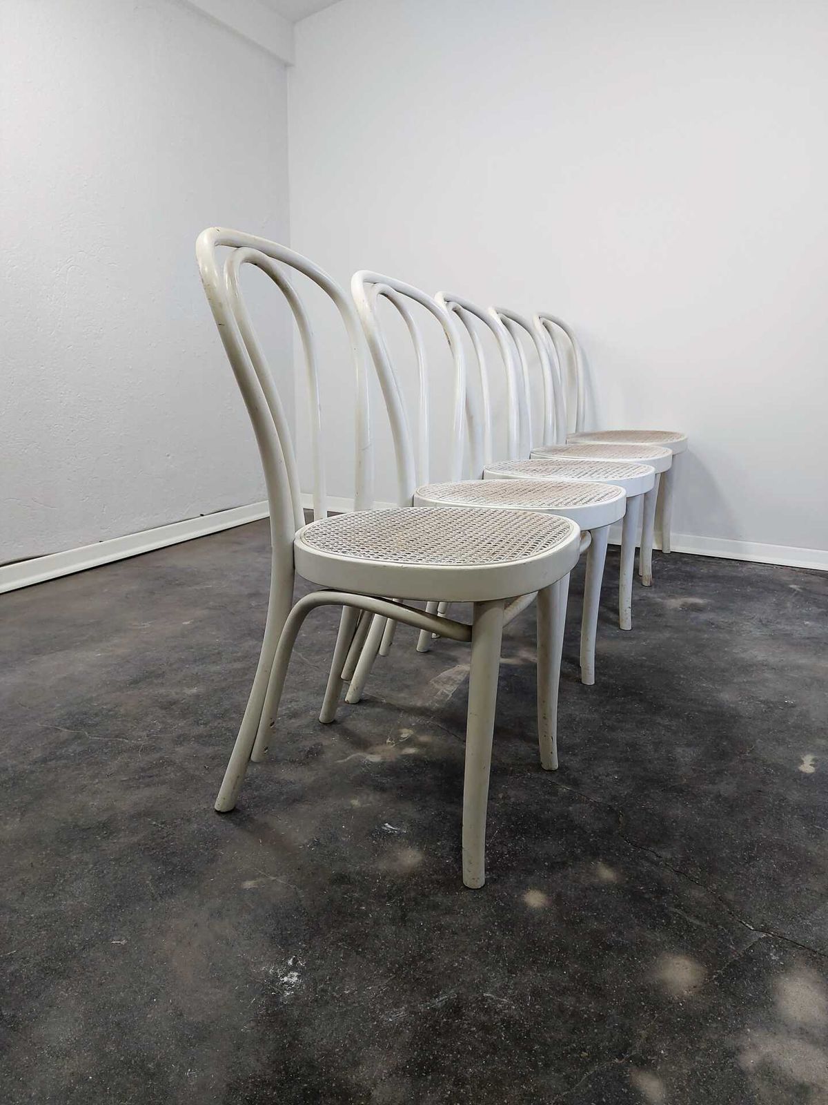1 Of 9, Dining Chair, Bentwood Cane, No. 18, 1970s photo buy