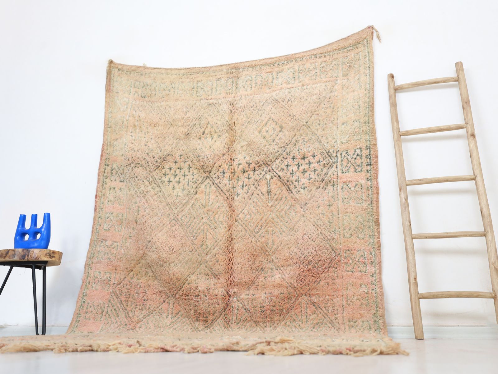 Ouzia Vintage Moroccan Rug 6'0" X 9'4" photo for sale