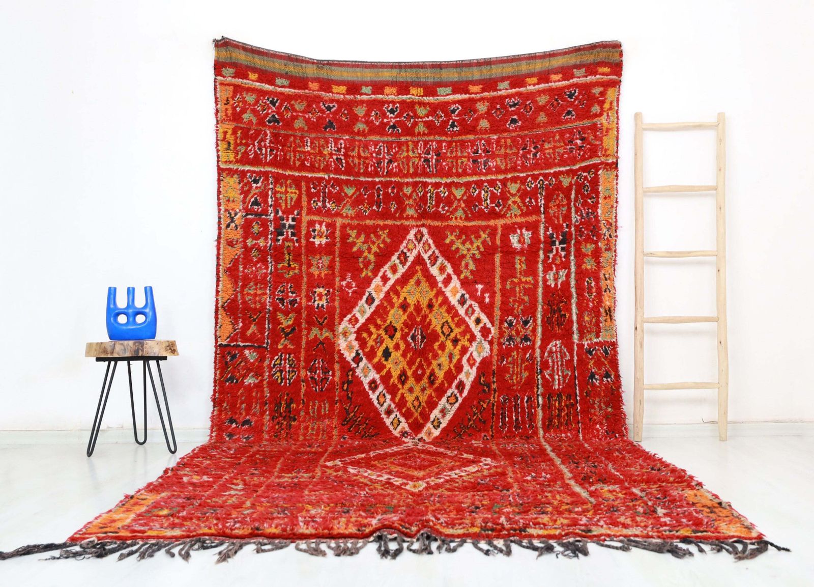 Ajeddig Vintage Moroccan Rug 6'2" X11'5"