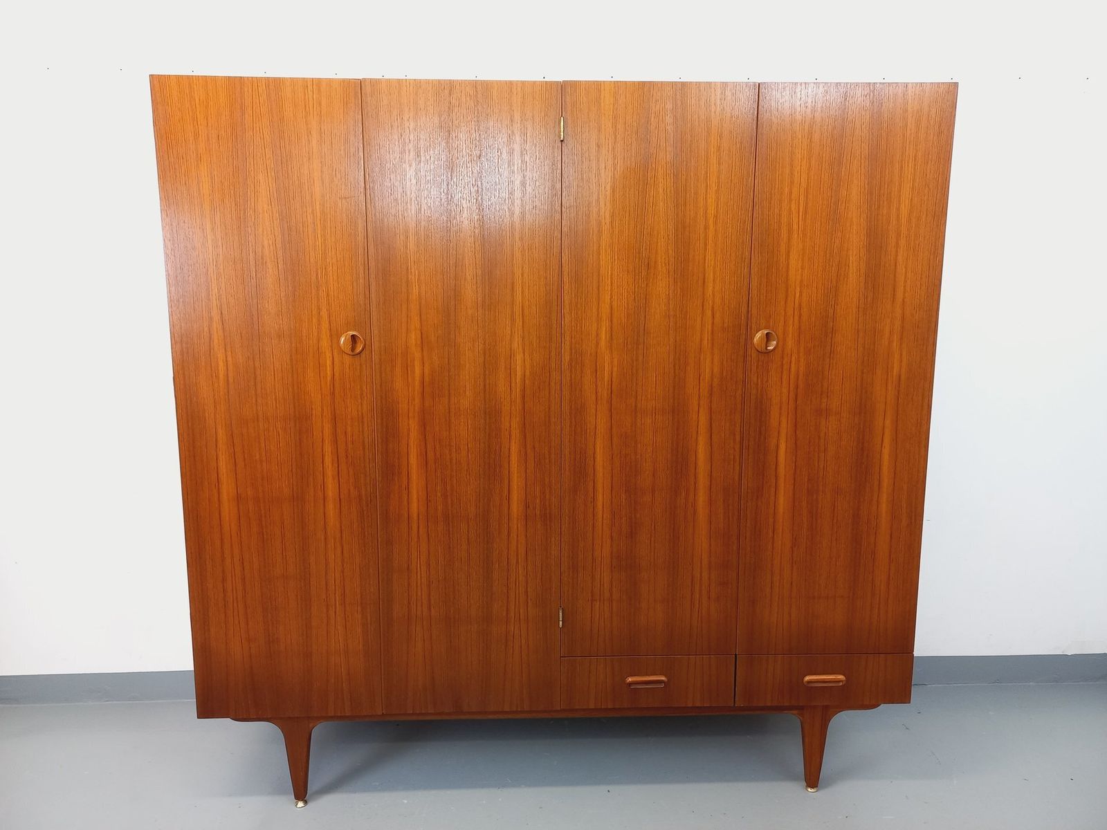 Scandinavian Wardrobe With 4 Teak Doors photo furniture