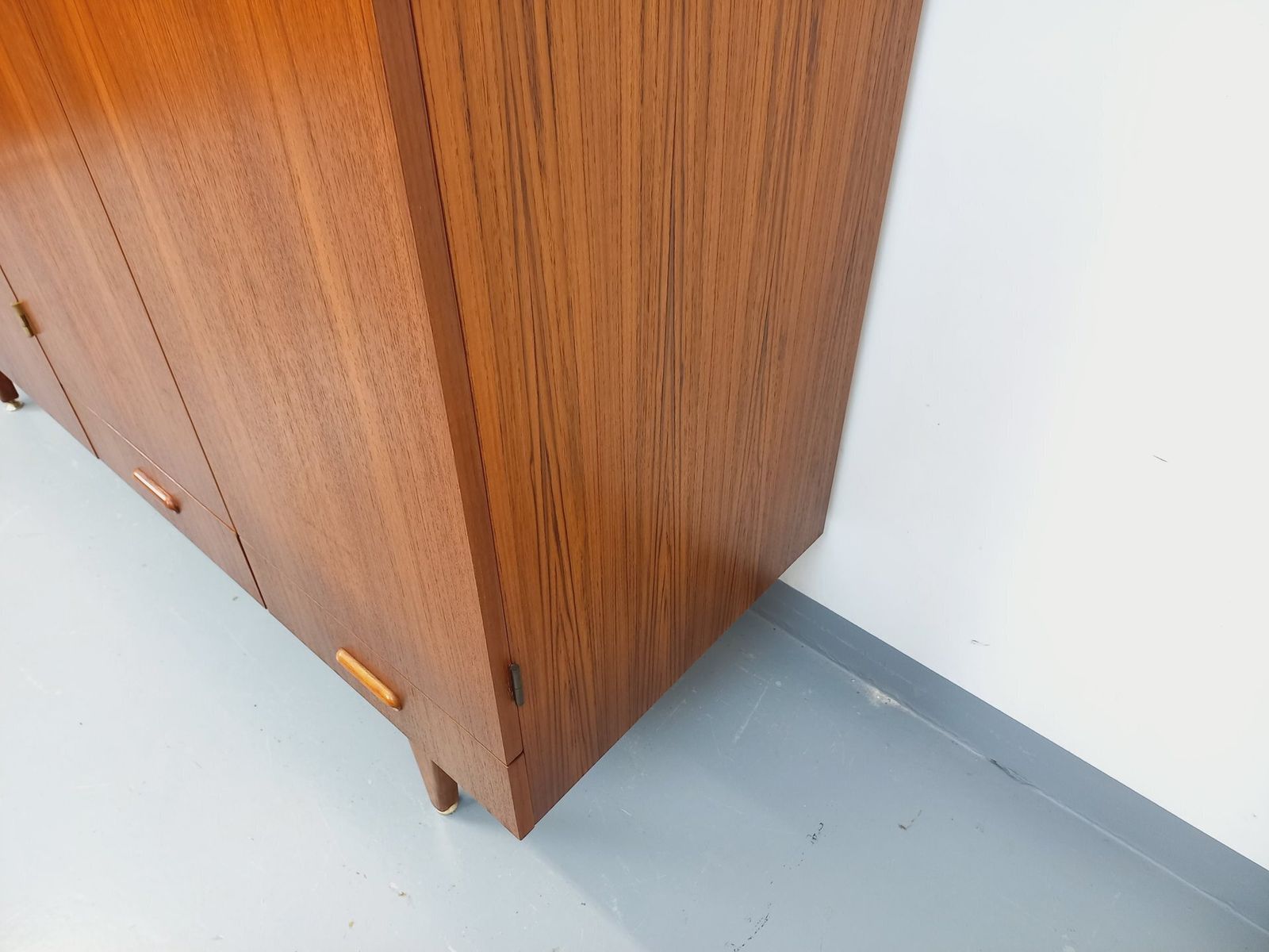 Scandinavian Wardrobe With 4 Teak Doors photo vintage