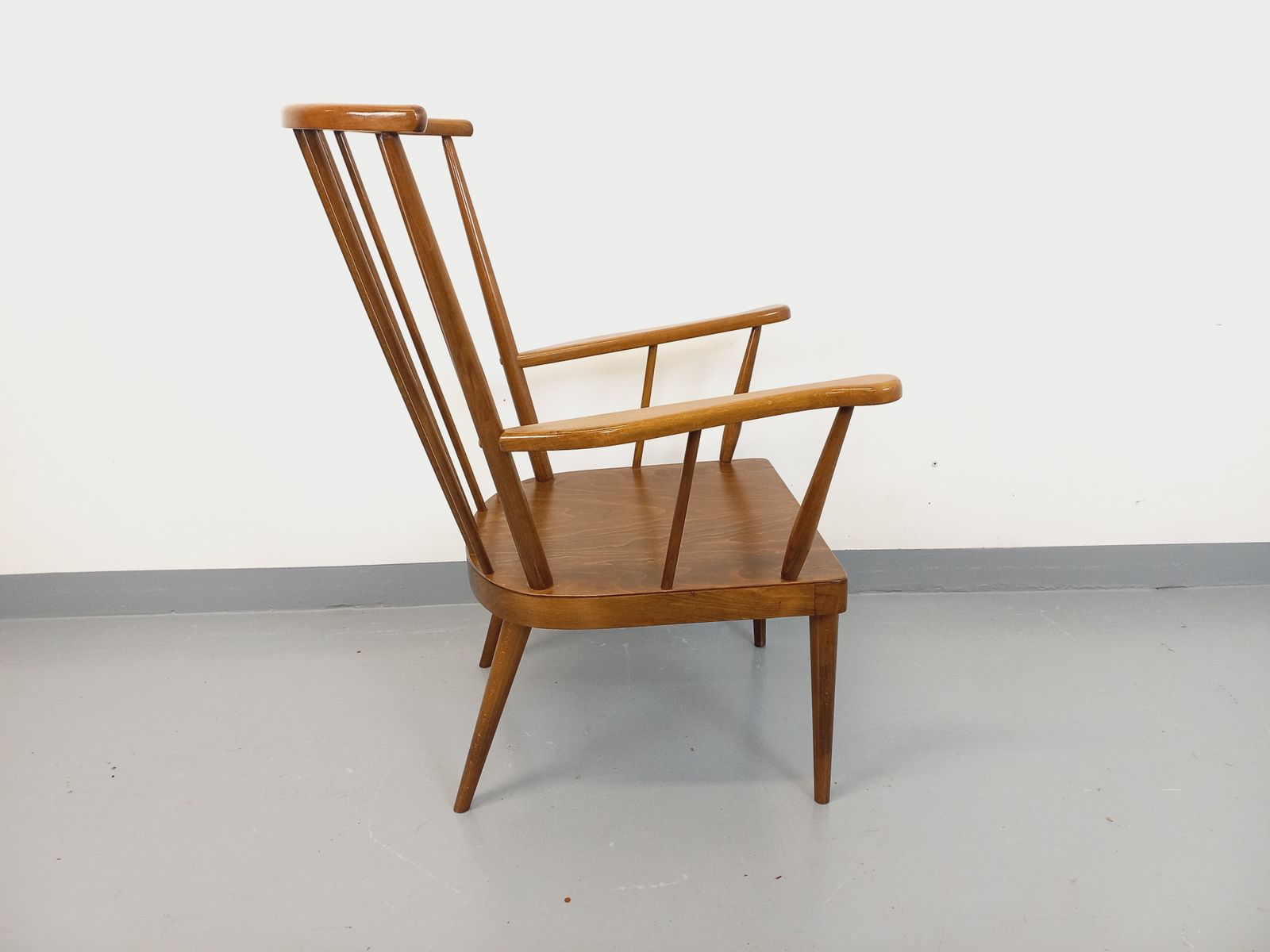 photo buy Baumann Wooden Fan Armchair, 1960s
