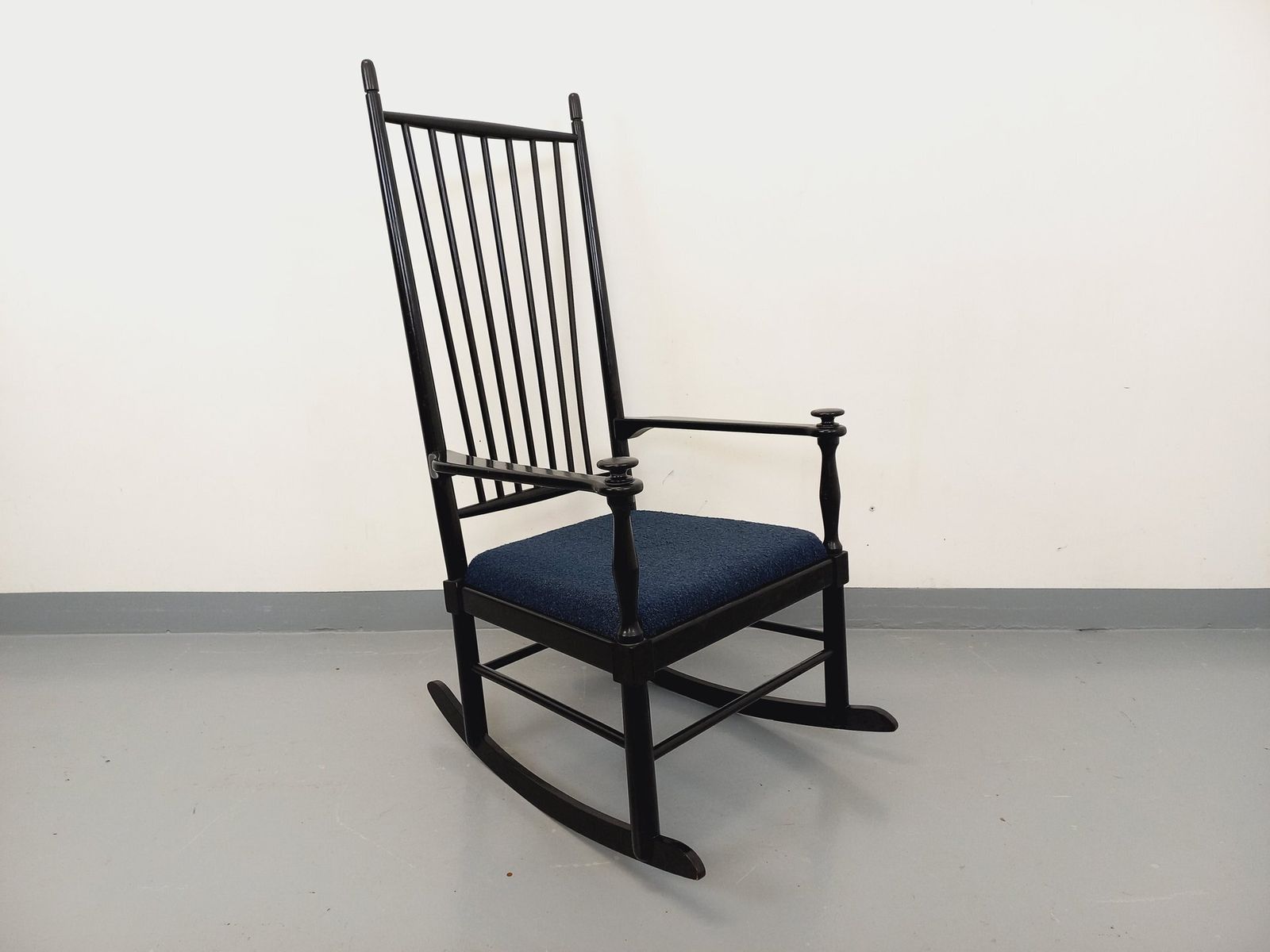 Adolfsson Swedish Rocking Chair In Wood And Fabric