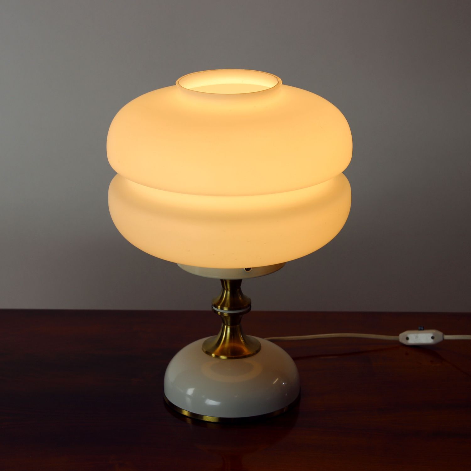 Space Age Table Lamp In Metal & Glass By Napako, Czechoslovakia 1970s photo furniture