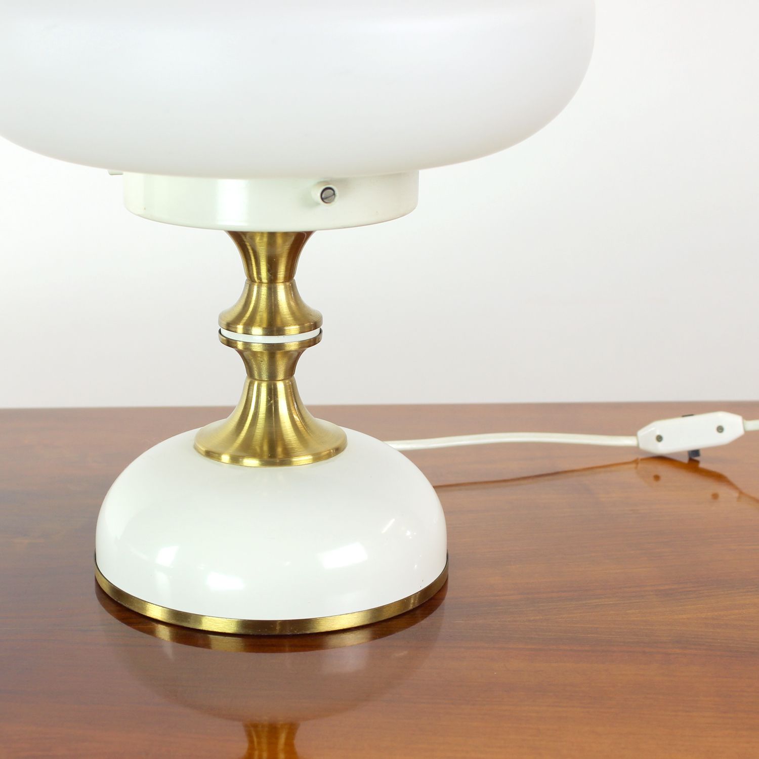 Space Age Table Lamp In Metal & Glass By Napako, Czechoslovakia 1970s photo vinterior